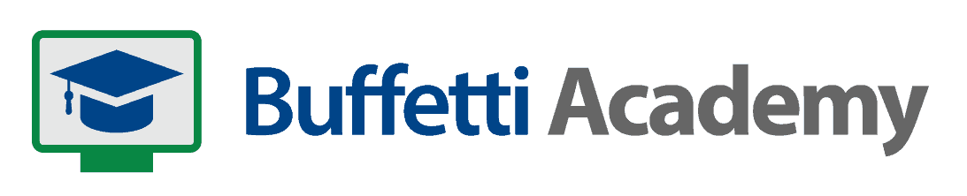 Logo di Buffetti Academy per la formazione professionale online