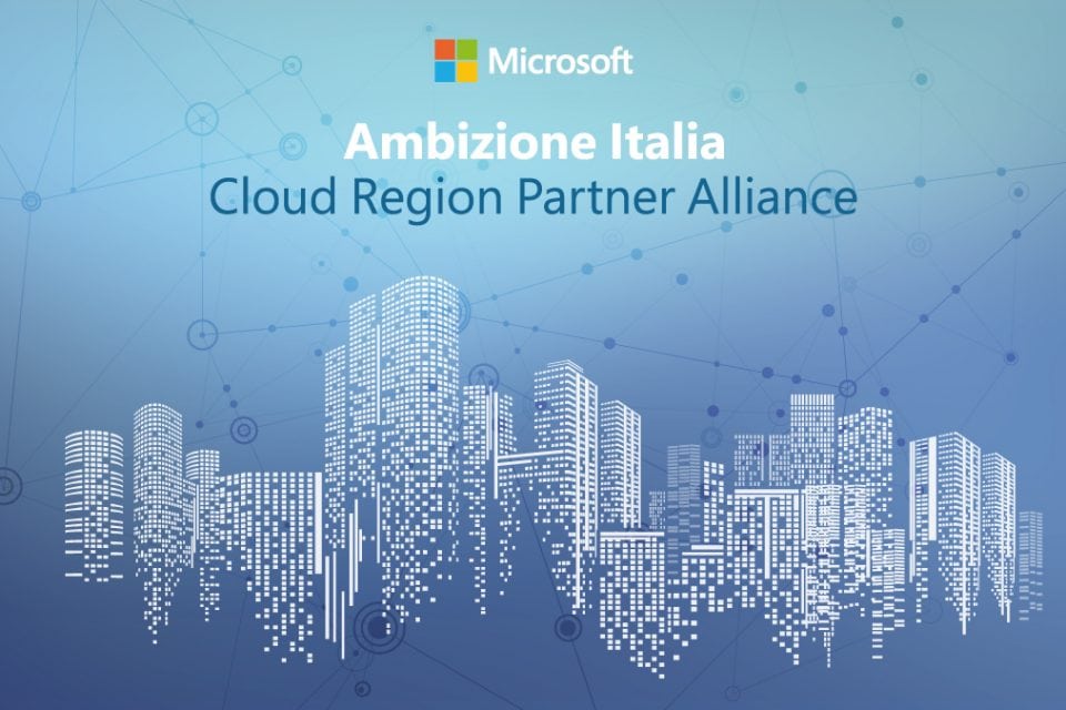 Microsoft Ambizione Italia Cloud Region Partner Alliance